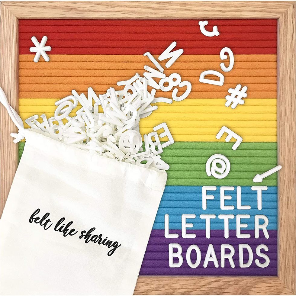 Rainbow Felt Letter Board