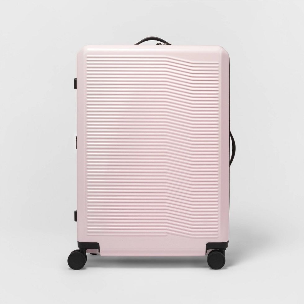 Hardside Large Checked Spinner Suitcase
