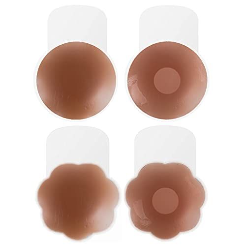Silicone Nipple Pads Reusable Self Adhesive Breast Bra Circle Cover Pasties