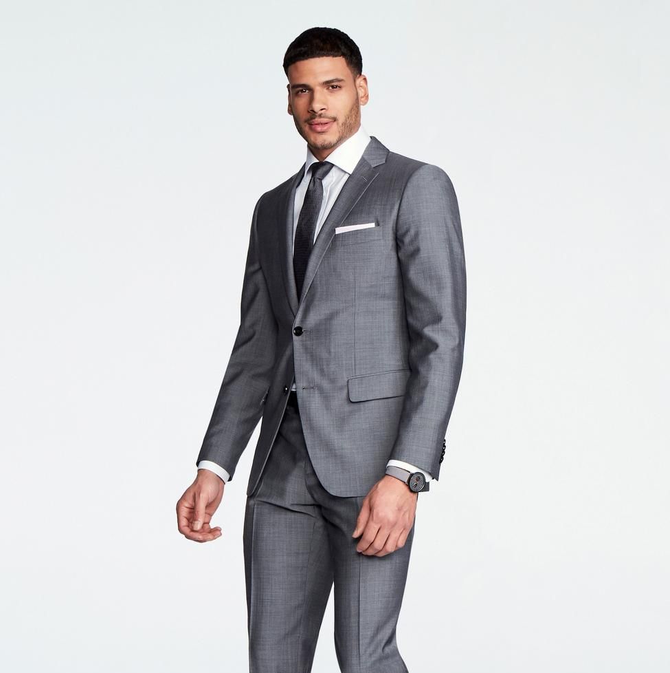 Hamilton Sharkskin Gray Suit