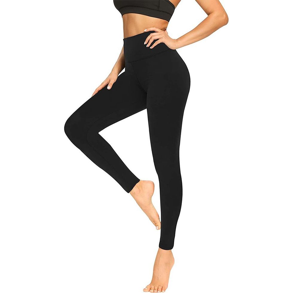Buy Yogipace Petite Length Women's 25 Inseam Waisted Yoga Leggings Workout  Gym Active Pants Hidden Pocket Black Size Medium at