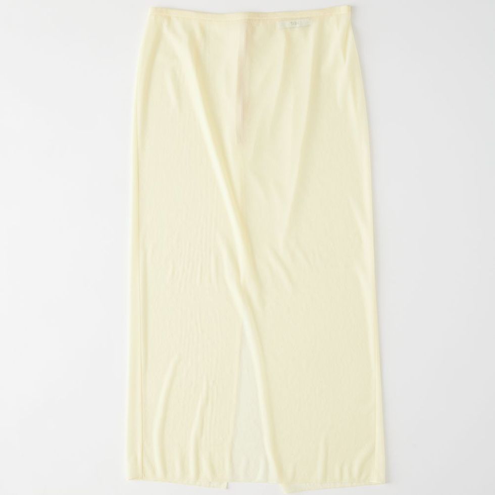Sheer Gauze Maxi Pencil Skirt