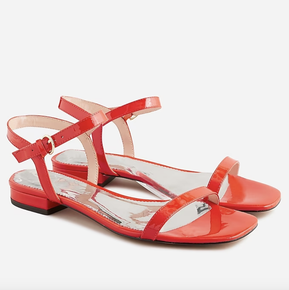 Hazel ankle-strap sandals in patent leather