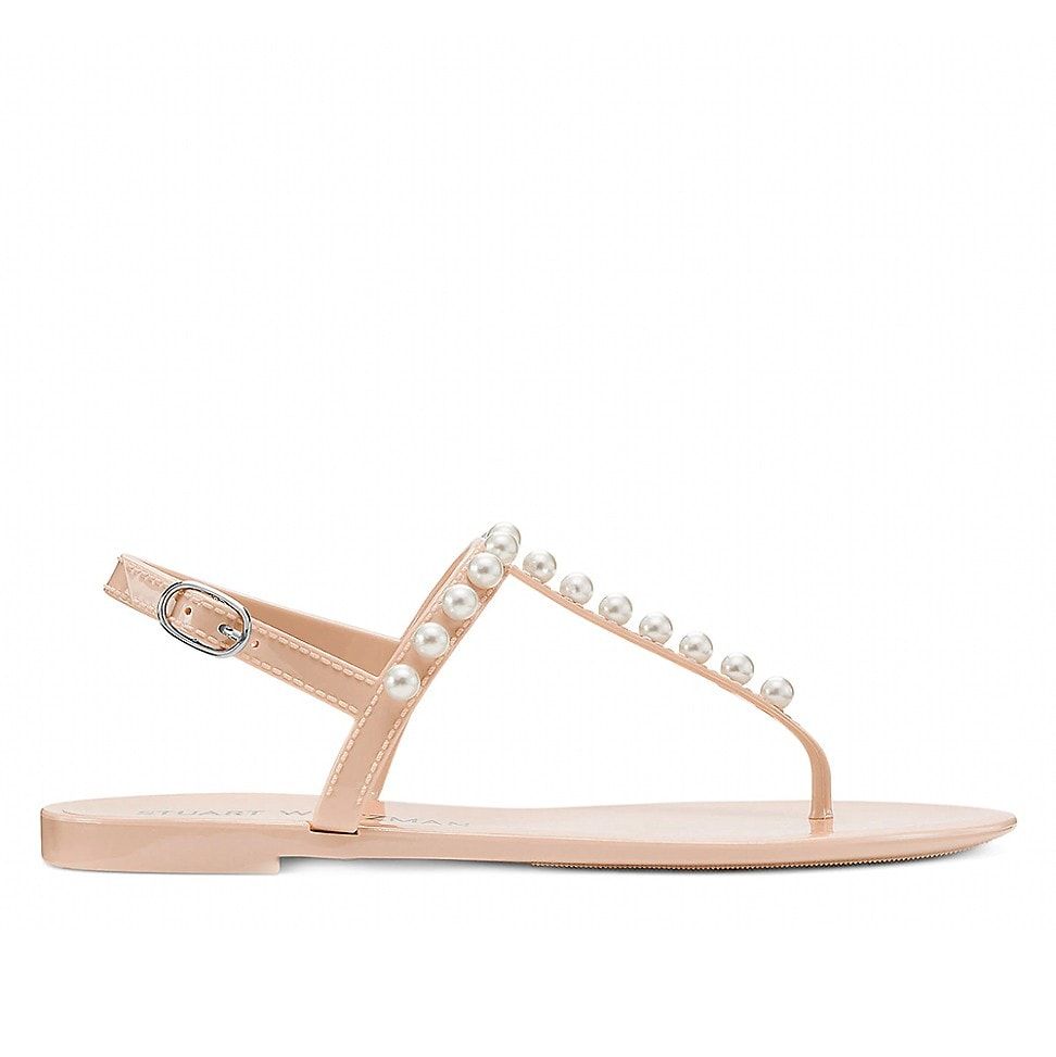 Goldie Embellished Jelly Thong Sandals
