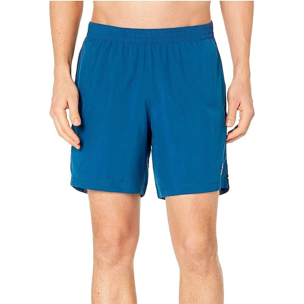 Muscle Alive Mens Workout Shorts Gym with 7 Inseam for Fitness  Bodybuilding Clothing Plain Blue Size L