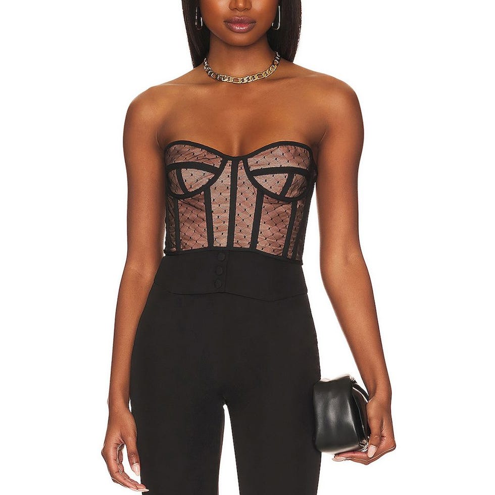 Mesh Bustier Top