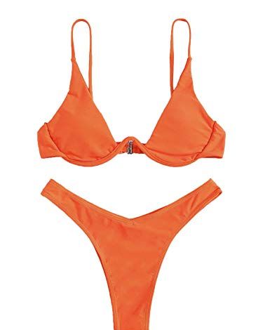 Lori Harvey Spends Vacation Time in an Orange Triangle Bikini
