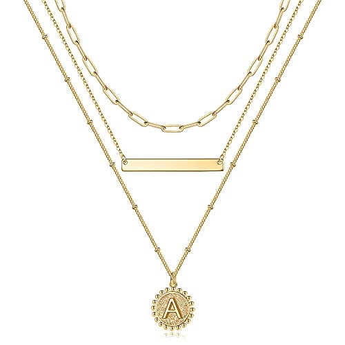 Layering Initial Necklaces