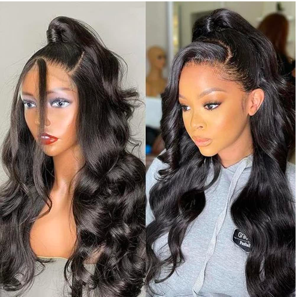 Upgraded Protective Style Custom Wig  No Leave Out Clip in Half Wig T –   Best Custom Wigs, Hairpieces, & Hair Replacement  Solutions