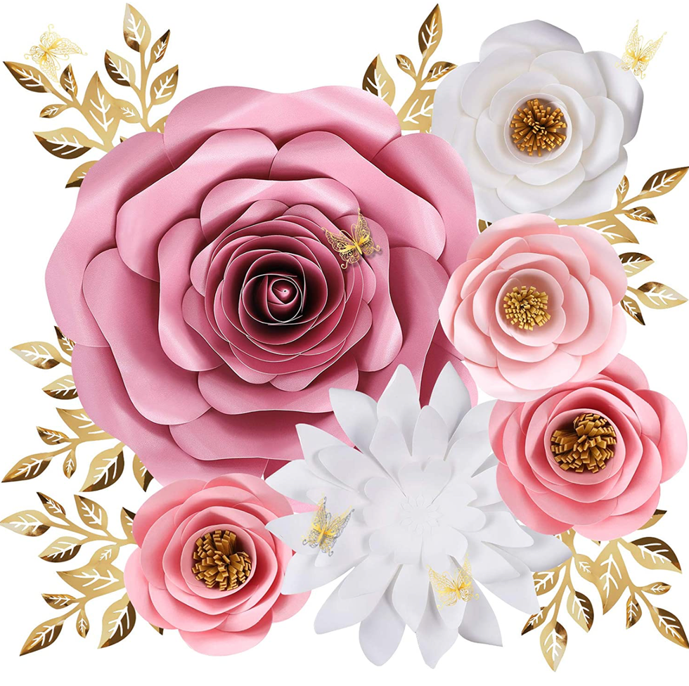 wall paper 3d flower decoration