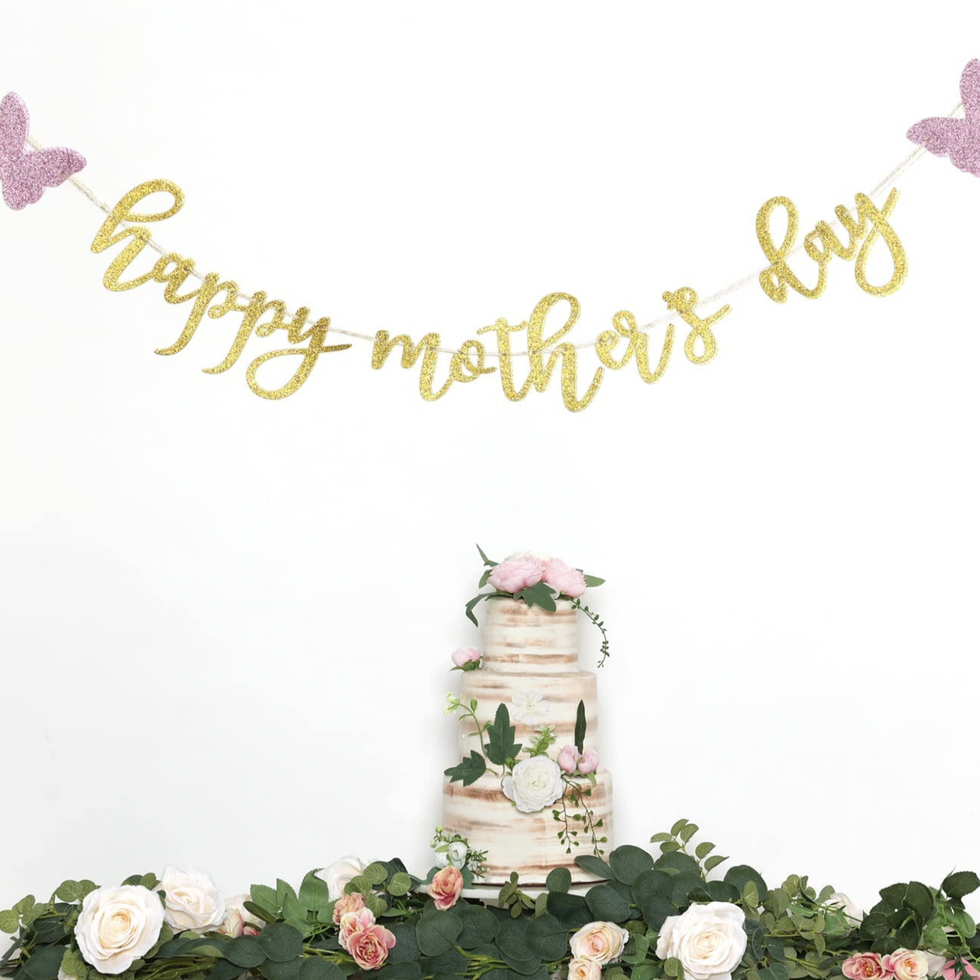 Happy Mother's Day Glitter Banner 