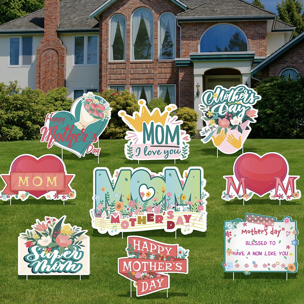 mother's day garden sign