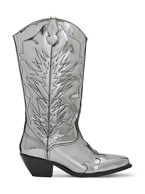 Kacey Metallic Leather Cowboy Boots