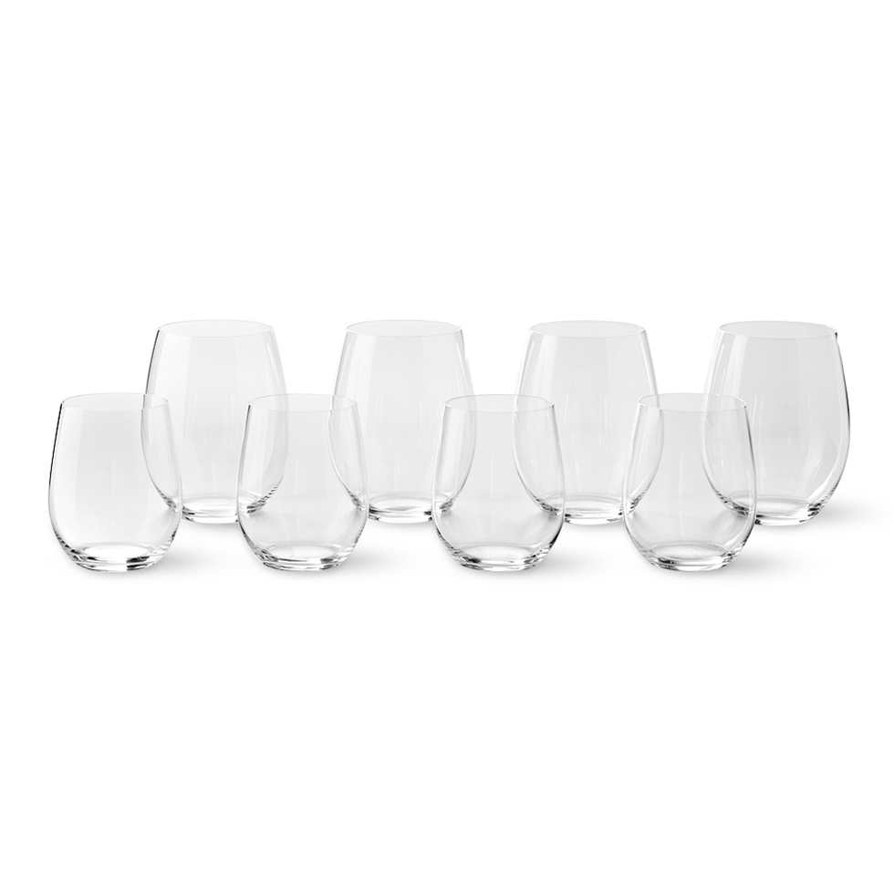 Riedel "O" Stemless Mixed Wineglasses