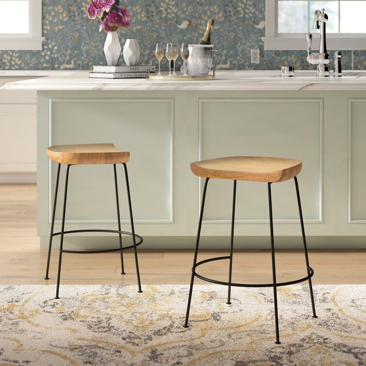 Axelle Solid Wood Bar and Counter Stools