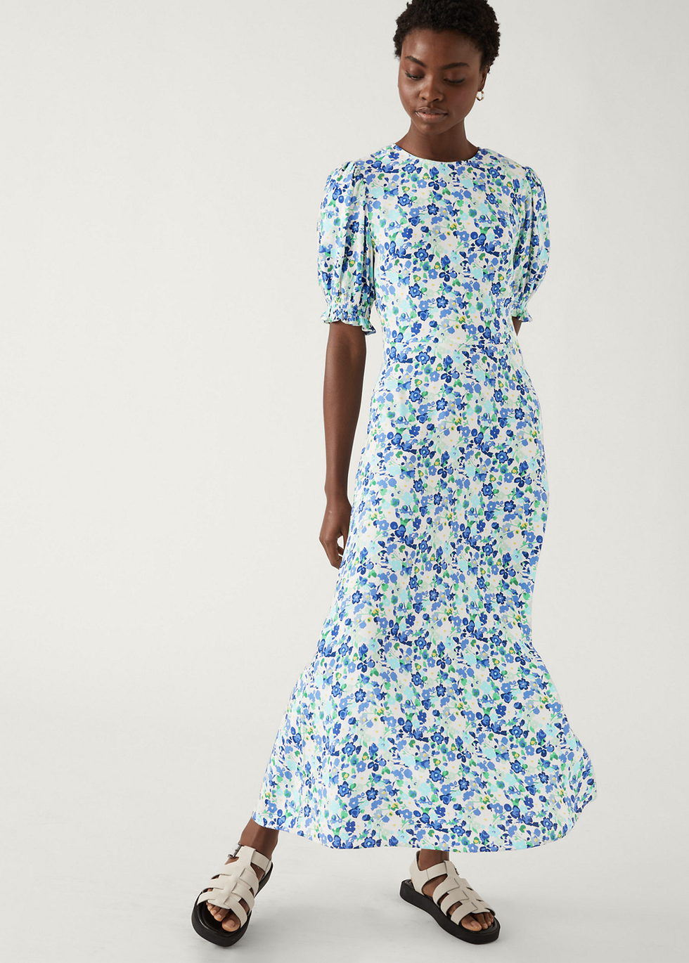 Floral Midaxi Tea Dress