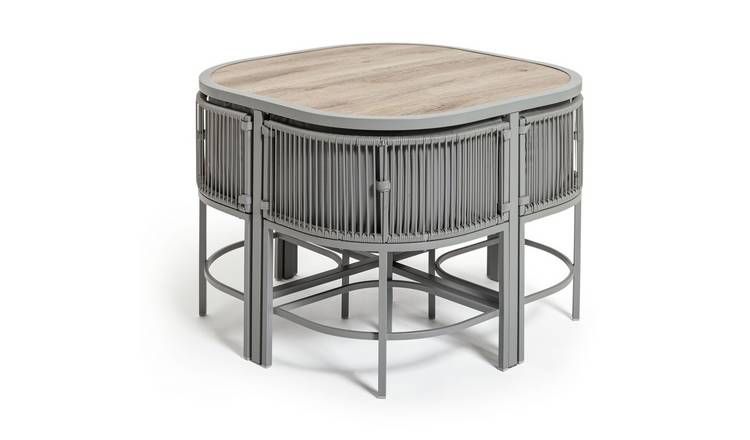 Grey rattan clearance coffee table argos