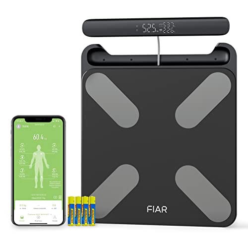 Bascula de Baño Digital para medir Grasa Corporal, Muscular y hasta 24 indicadores
