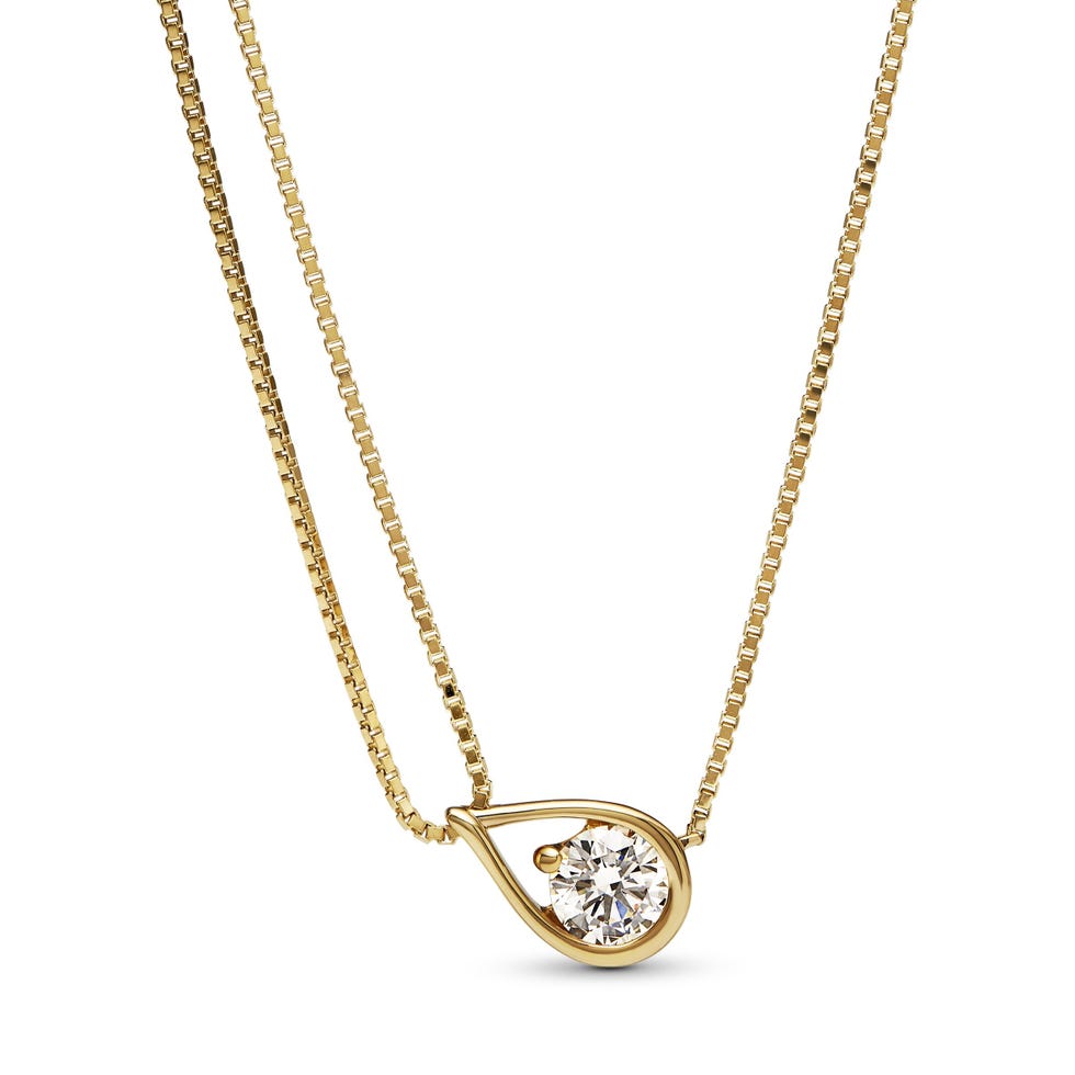 Brilliance Lab-created 0.75 ct tw Diamond Double Chain Collier Necklace