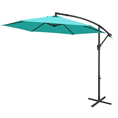 Fruiteam 10-Foot Offset Patio Umbrella