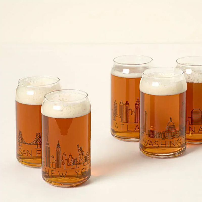 City Skyline Beer Glasses 