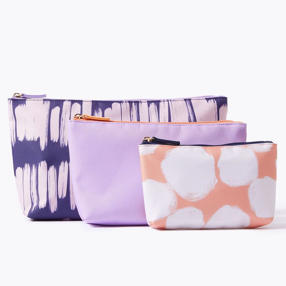 M&S 3 Piece Printed Toiletry Bags