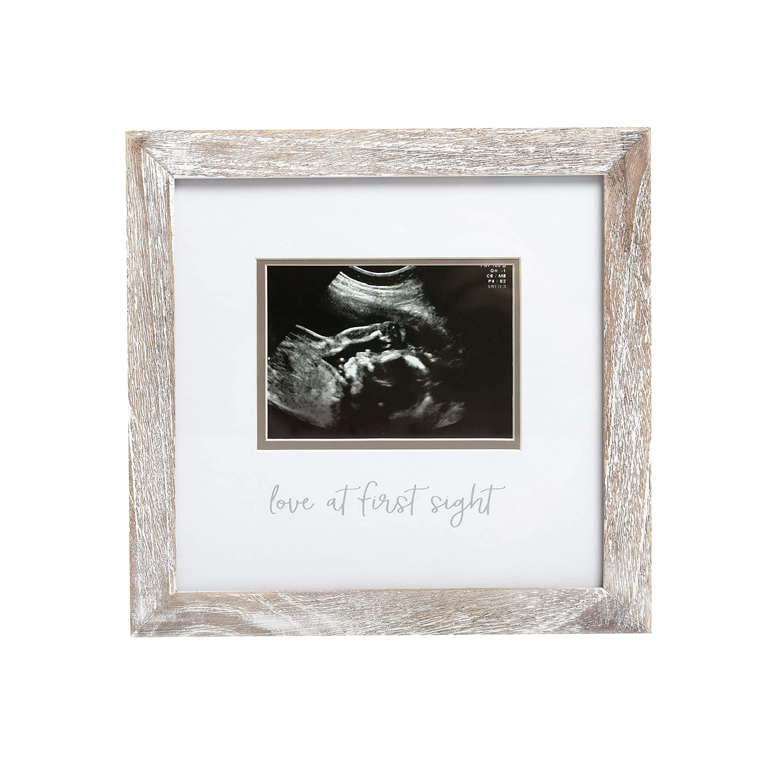 Love at First Sight Rustic Sonogram Photo Frame