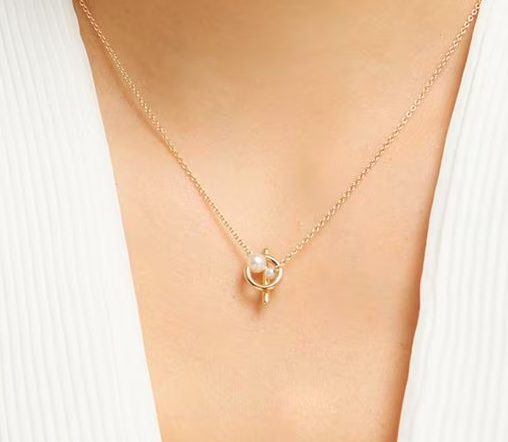 母親節禮物輕珠寶推薦#2.Sophie Bille Brahe 14k金珍珠項鍊