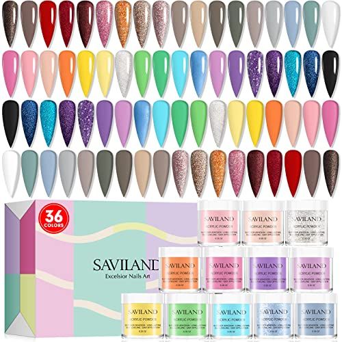 Saviland Acrylic Nail Kit For Beginner 15G Clear/White/Pink Acrylic Powder  And Liquid Set With Acrylic Nail Brush Nail Forms Glass Dappen Dish Ea -  Imported Products from USA - iBhejo
