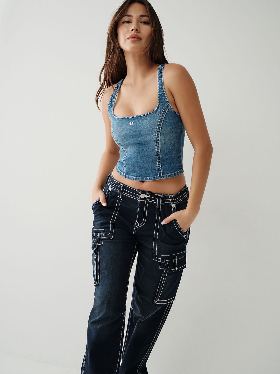 Big T Denim Bustier