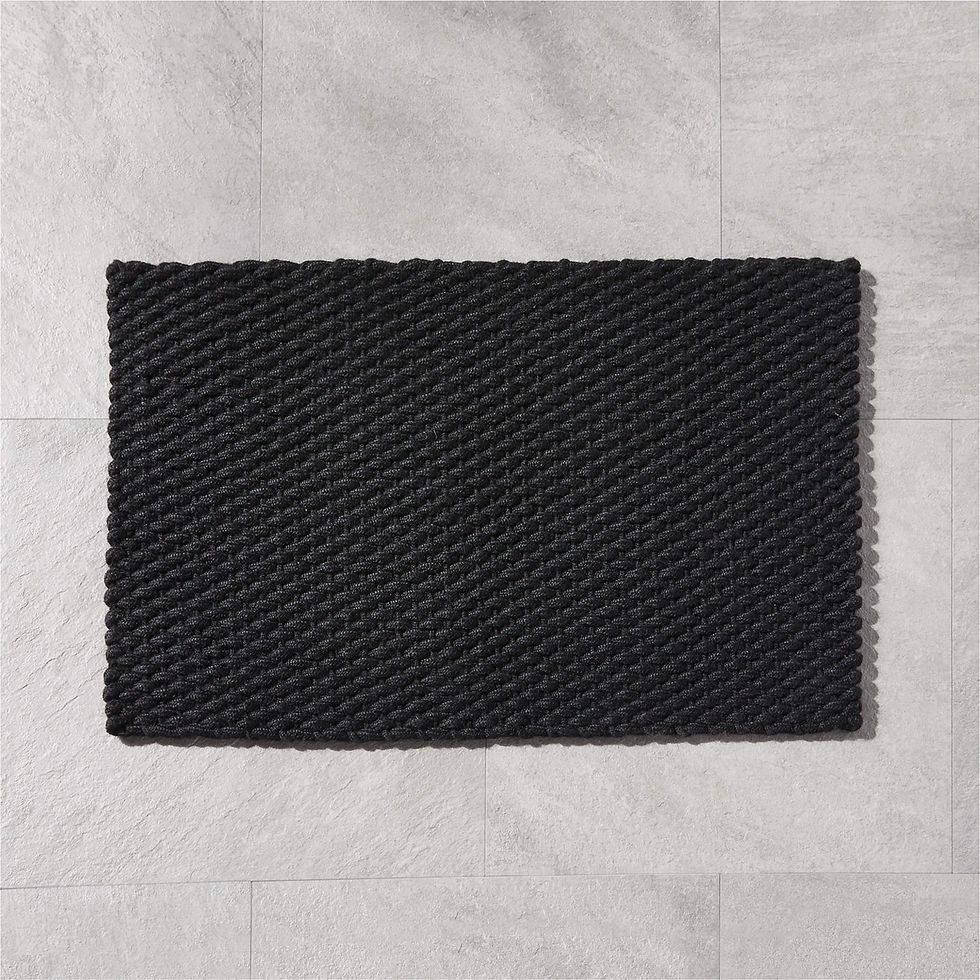 Black Outdoor Doormat