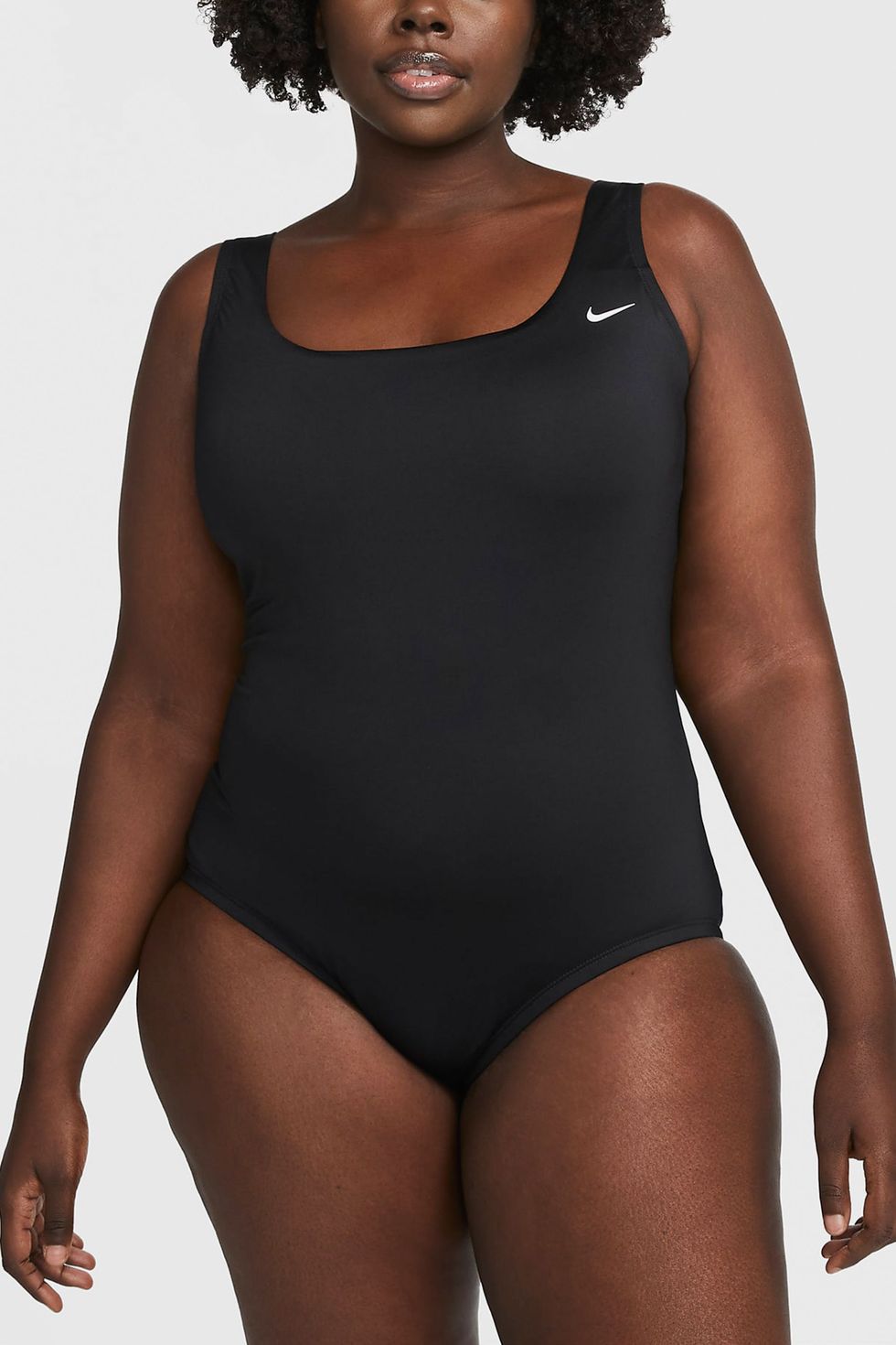Nike Plus Size Essential Scoop Neck Tankini Black 3X 