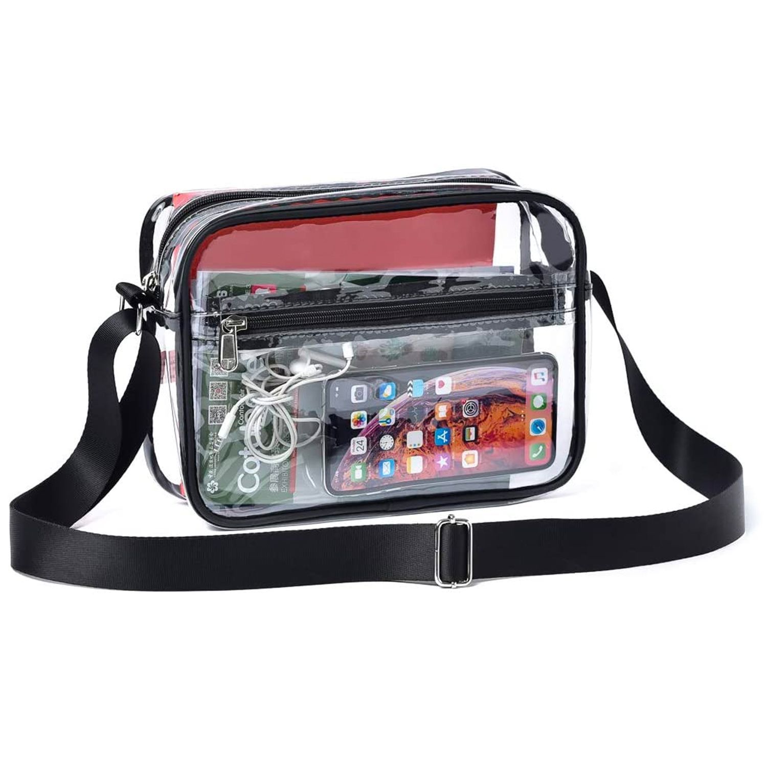 12 Best Clear Stadium Approved Bags For 2024 Shop Our Picks   1681326559 May Tree Clear Crossbody Messenger Shoulder Bag Stadium Approved 643701dbb9079 