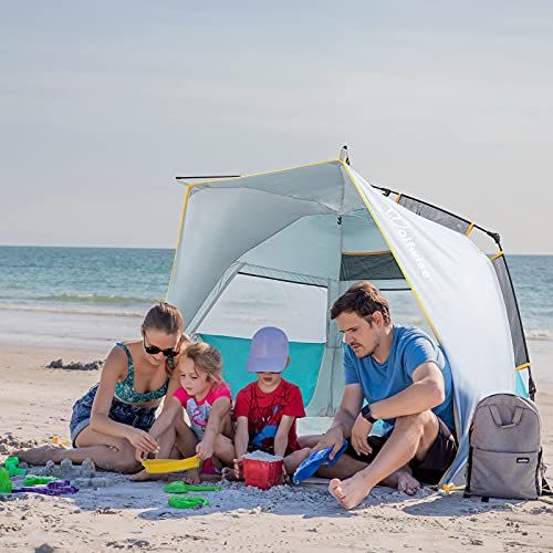 WolfWise 3-4 Person Easy Up Beach Tent