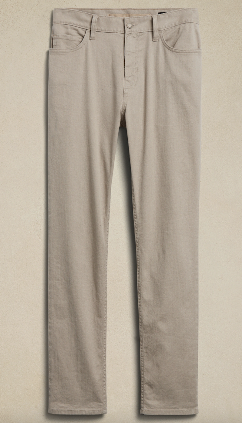 Slim Linen-Cotton Traveler Pant