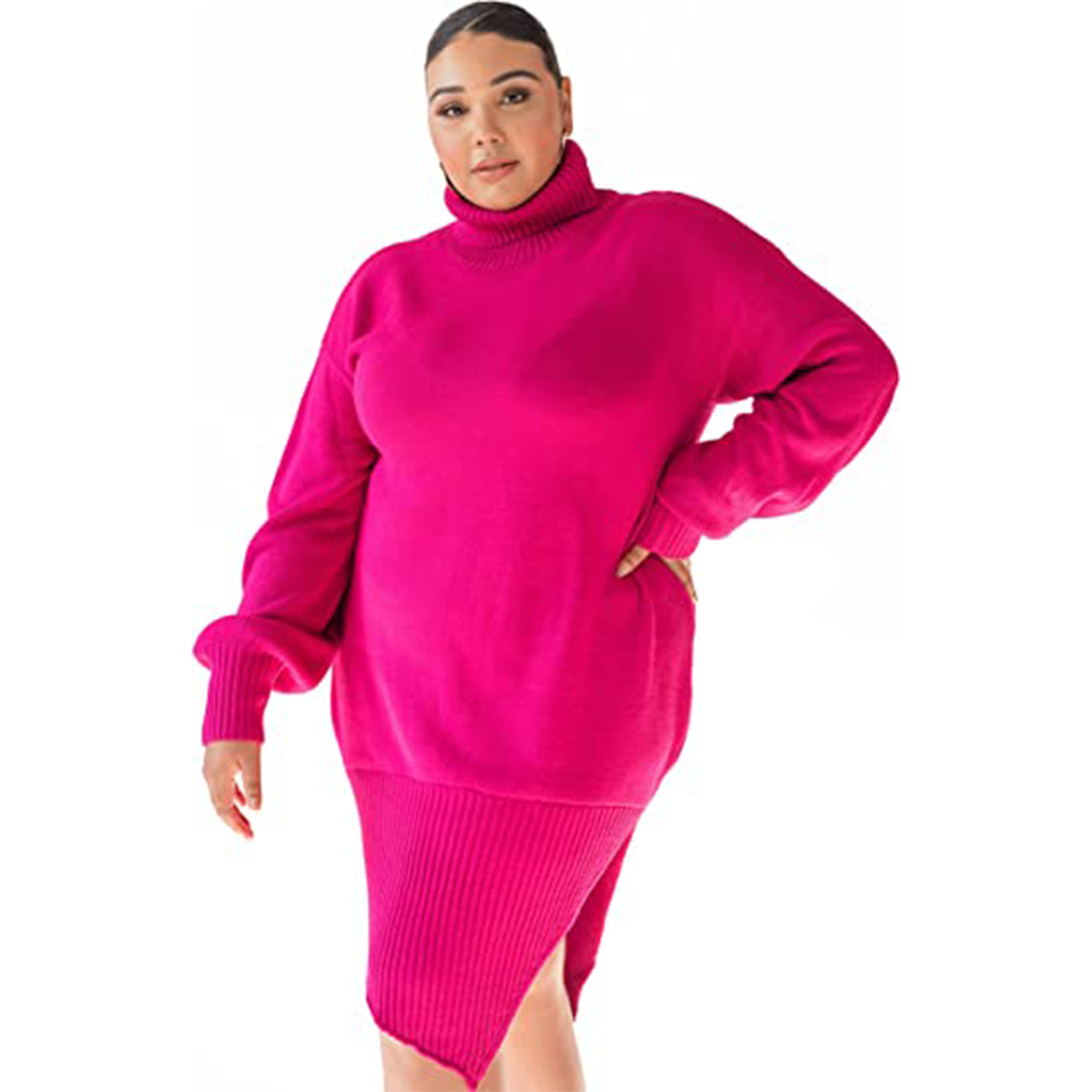 Sabrina Asymmetrical Sweater Dress