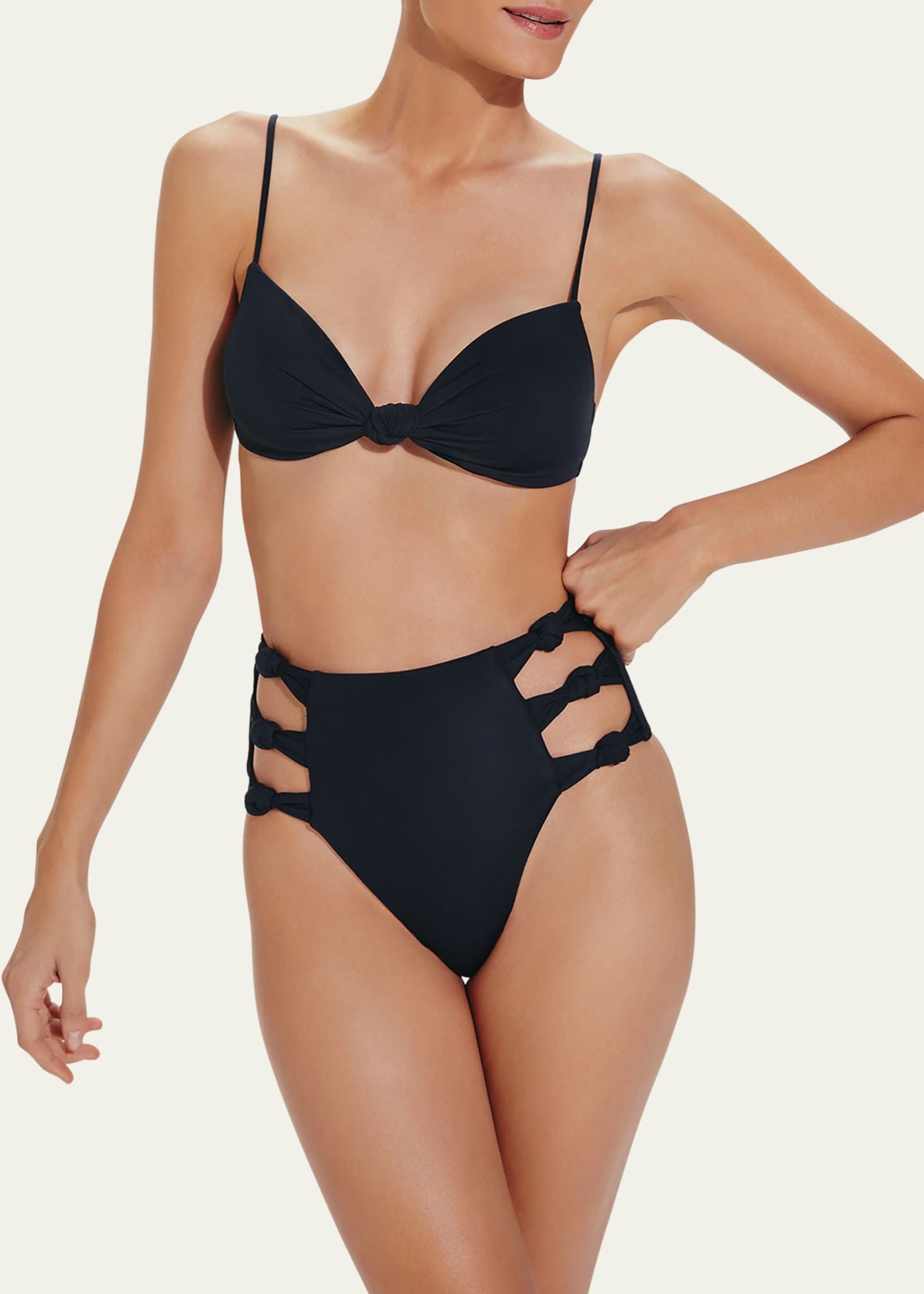 Cut out high hot sale waisted bikini