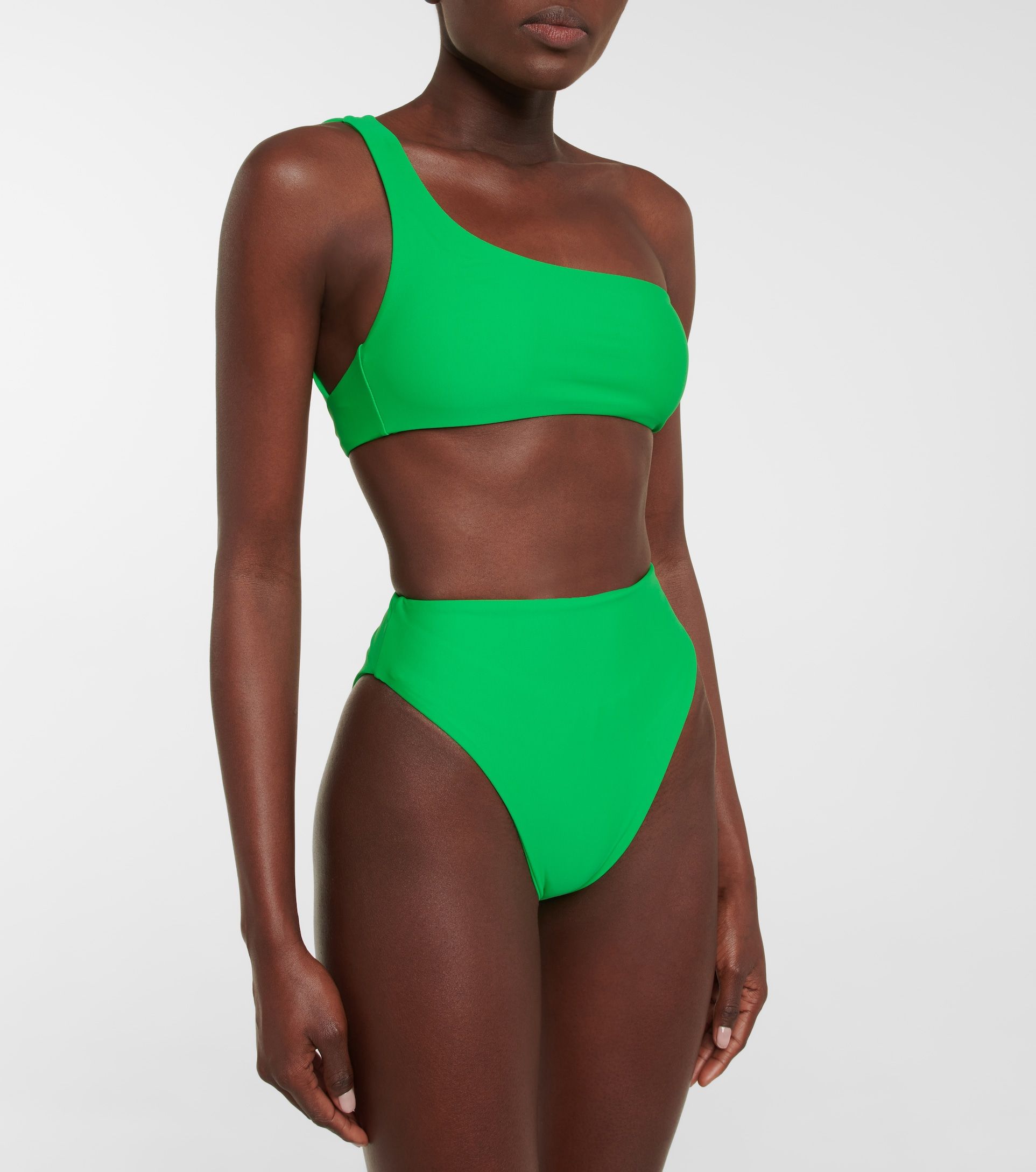 Green high clearance waisted bathing suit