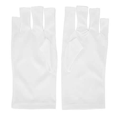 1 par de guantes para decoración de uñas - Guantes de protección para decoración de uñas Guante anti-UV LED Lámpara de curado para decoración de uñas Guante de protección Guante de protección para(02)