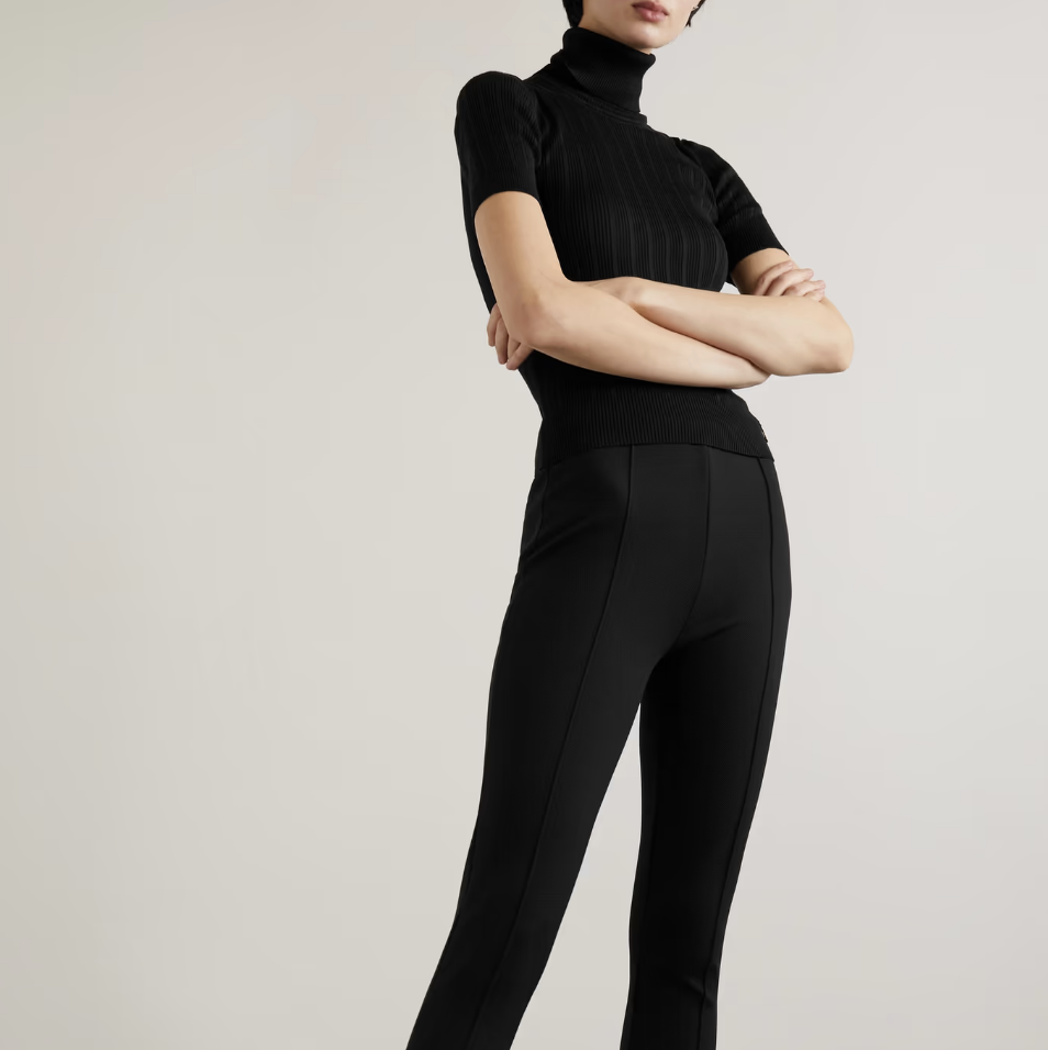 Stirrup jersey leggings in black - Saint Laurent