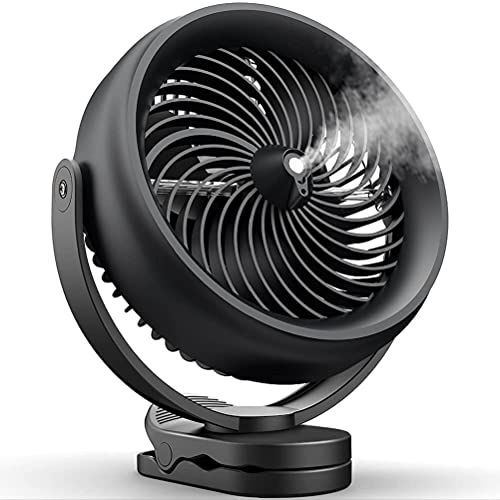Battery Operated Misting Fan with Clip