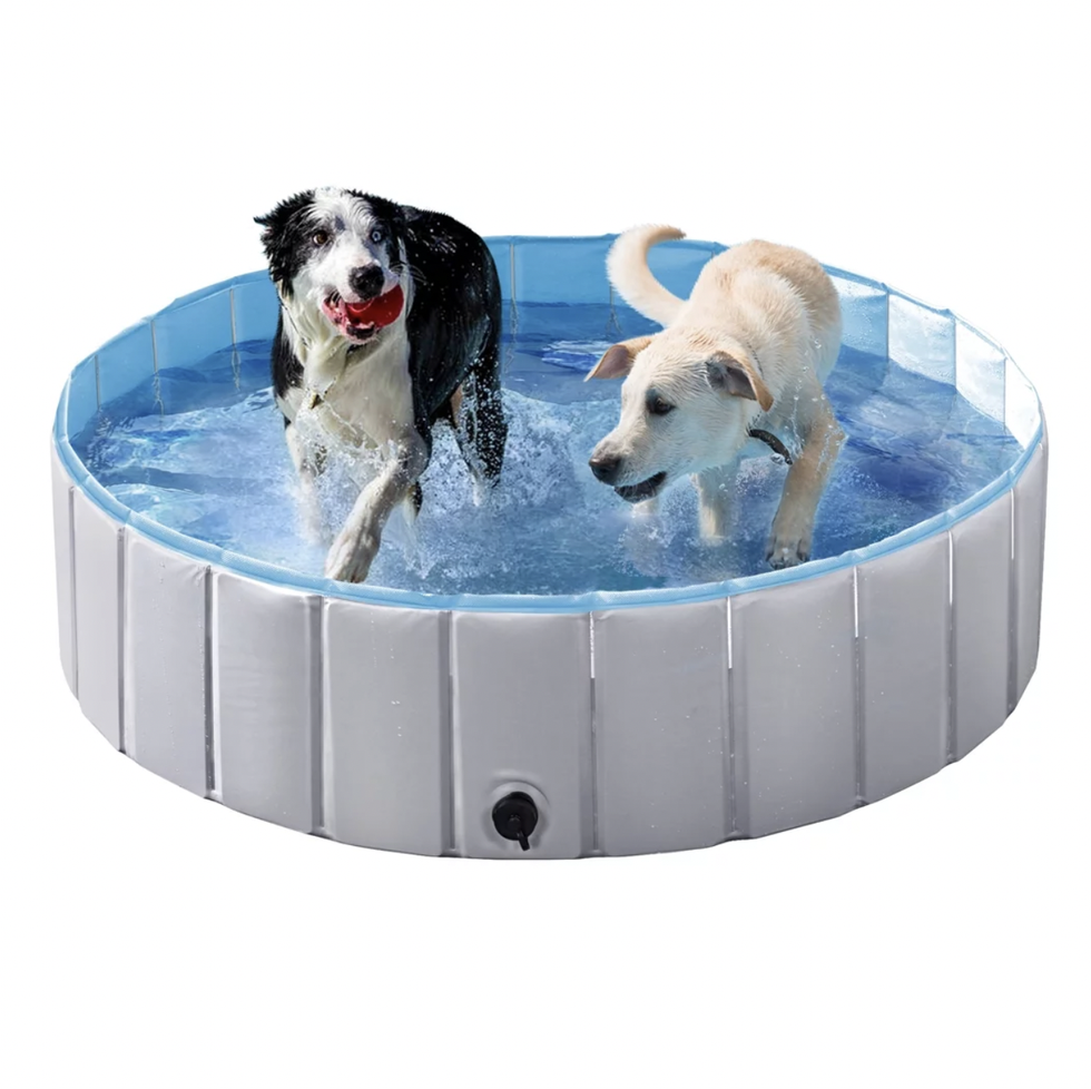 SmileMart Foldable Pet Swimming Pool Wash Tub 