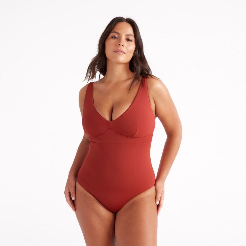 Deep V One-Piece Swimsuit