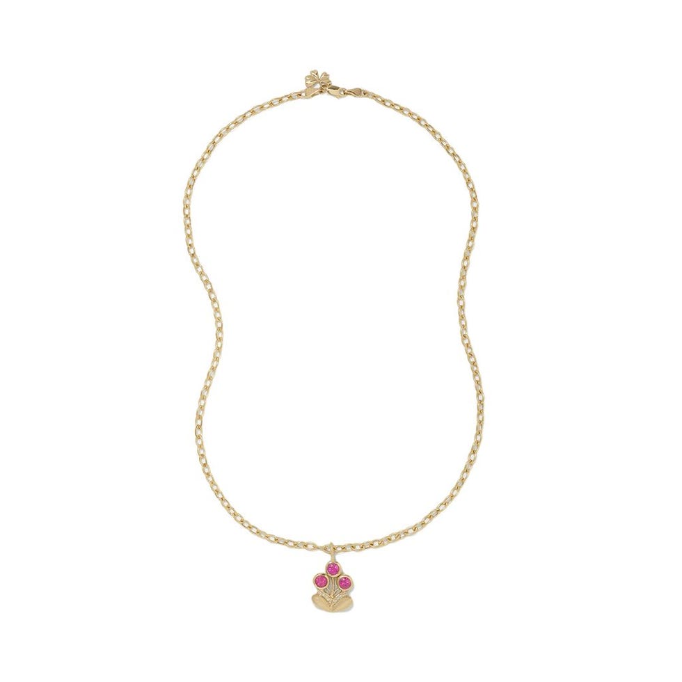 Bouquet Medium 14-karat Gold, Tourmaline and Diamond Necklace Bouquet Medium 14-karat Gold, Tourmaline and Diamond Necklace