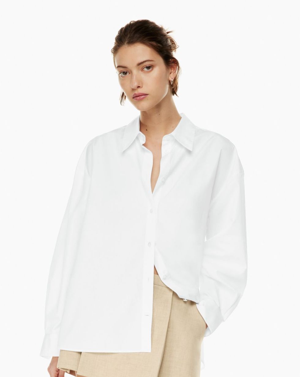 16 Best White Button-Down Shirts for Women to Wear Everywhere in, Buttons  For Jeans To Make Smaller
