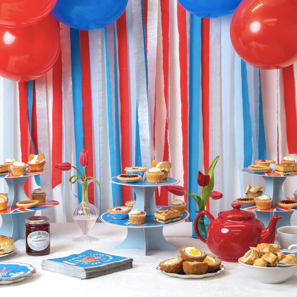 Red, White and Blue Paper Streamers