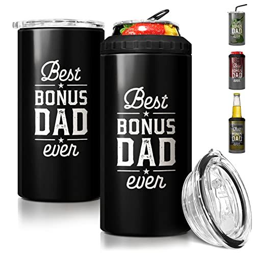 ThisWear Fathers Day Gift for Step Dad Bonus Dad You Are A Special Gift  From Above Poem 12-Pack Can Coolers Coolies Bonus Dad 