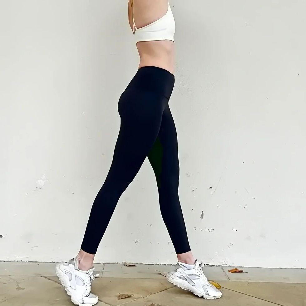 Women's Yoga Leggings with Highwaist fold-Over Waistband Organic Stretch  Cotton White