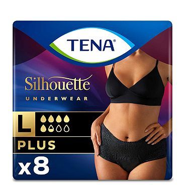 Tena Silhouette Creme Lady Incontinence Pants Plus - Large Pack of