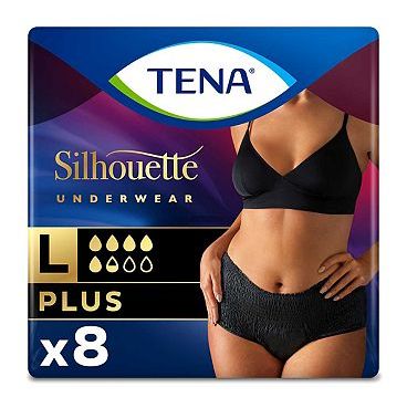 Black High-Waist Incontinence Pants (pack of 8)